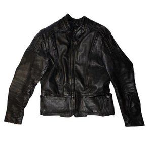 Vintage 4Star Leather Jacket Biker Moto Flight Bomber Jacket Armored Sz 44